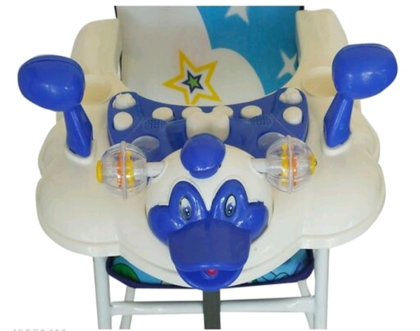 EVOHOME  Babies 7 Levels Smart FeedingCushion/ ToddlerTable Chair Easy Fold Feed Baby Chair, Infant Dinning High Chair for Room/ Living/Dinning - 1 to 2 Years, Blue